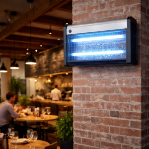 lampada UV cattura mosche cucina professionale HACCP