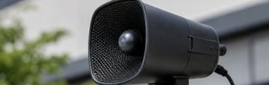 Dissuasore sonoro professionale utilizzato per allontanare piccioni e altri volatili da aree esterne